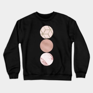 Rose grunge - circles III Crewneck Sweatshirt